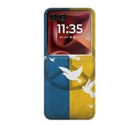 Peace Dove Ukraine Flag Etui Flip Housse Cuir pour Motorola Razr 60 Ultra, Razr Ultra 2025