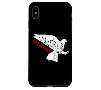 Peace Freedom White Dove Says Freedom USA Red Freedom Saying Coque pour iPhone XS Max