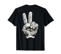 Peace Hand Sign No Wars No Kings No Ice Resistance on Back T-Shirt