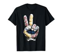 Peace Hand Sign No Wars No Kings No Ice Resistance T-Shirt