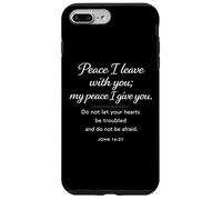 Peace I Leave with You Christian Faith Scripture John 14:27 Coque pour iPhone 7 Plus/8 Plus