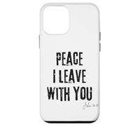 Peace I Leave with You John 14:27 Verse biblique Calm Faith Coque pour iPhone 12 Mini