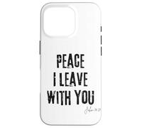 Peace I Leave with You John 14:27 Verse biblique Calm Faith Coque pour iPhone 16 Pro