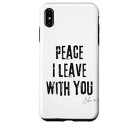 Peace I Leave with You John 14:27 Verse biblique Calm Faith Coque pour iPhone XS Max