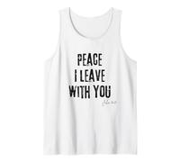 Peace I Leave with You John 14:27 Verse biblique Calm Faith Débardeur
