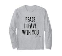 Peace I Leave with You John 14:27 Verse biblique Calm Faith Manche Longue