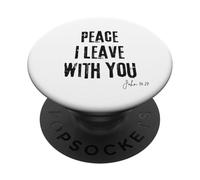 Peace I Leave with You John 14:27 Verse biblique Calm Faith PopSockets PopGrip Adhésif