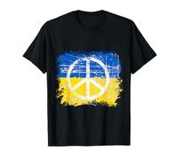 Peace in Ukraine Drapeau Armoiries Ukraine T-shirt Paix T-Shirt