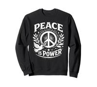 Peace is Power Retro Dove Laurel Panneau de Paix Unity Love Art Sweatshirt