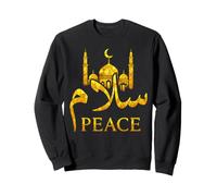 Peace Islam Calligraphie Mosquée Musulman Ramadan Vitrail Sweatshirt