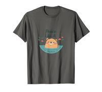 Peace Like A Capybara : Mignon Animal Zen Cadeau Amoureux T-Shirt, Homme, Asphalte, S