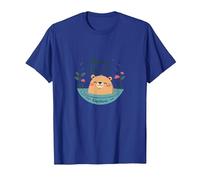 Peace Like A Capybara : Mignon Animal Zen Cadeau Amoureux T-Shirt, Homme, Bleu Royal, S