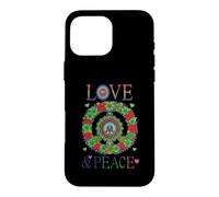 Peace Love 60s 70s Flower Power Hippie Outfit Coque pour iPhone 16 Pro Max