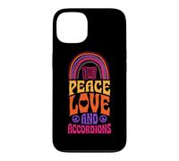 Peace Love and Accordéons Boho Rainbow Hippie Coque pour iPhone 13