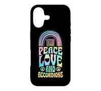 Peace Love and Accordéons Boho Rainbow Hippie Coque pour iPhone 17
