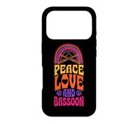 Peace Love and Basson Bohemian Rainbow Hippie Coque pour iPhone 17 Pro