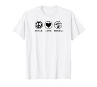 Peace Love And Bonsaï Simple Basic Bonsaï Graphique T-Shirt