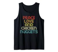 Peace Love and Chicken Nuggets T-Shirt Citation drôle Débardeur