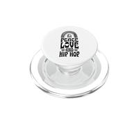 Peace Love and Hip Hop Bohemian Rainbow PopSockets PopGrip pour MagSafe