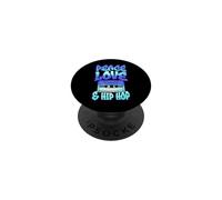 Peace Love and Hip Hop Cassette Graphique PopSockets PopGrip Adhésif