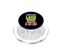 Peace Love and Hip Hop Cassette Graphique PopSockets PopGrip pour MagSafe