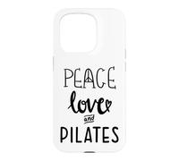 Peace Love and Pilates is My Happy Hour in My Pilates Era Coque pour iPhone 15 Pro