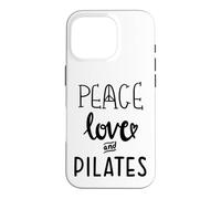 Peace Love and Pilates is My Happy Hour in My Pilates Era Coque pour iPhone 16 Pro