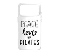 Peace Love and Pilates is My Happy Hour in My Pilates Era Coque pour iPhone 17 Pro Max