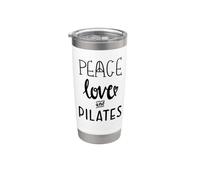 Peace Love and Pilates is My Happy Hour In My Pilates Era Gobelet isotherme en acier inoxydable double paroi