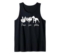 Peace Love and Pitties Pitbull Débardeur