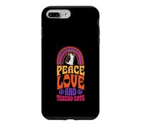Peace Love and Smoking Chats Bohème Arc-en-Ciel Coque pour iPhone 7 Plus/8 Plus