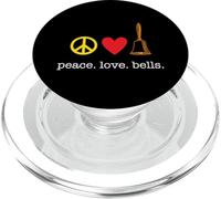 Peace Love Bells Shirt for Bell Choir Members and Bell Lover PopSockets PopGrip pour MagSafe