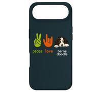 Peace Love Bernedoodle Dog Funny Mes Chiens sont Mon Cardio Coque pour iPhone Air