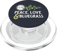 Peace, Love & Bluegrass - Illustration de vignes de Banjo PopSockets PopGrip pour MagSafe