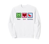 Peace Love Cardinals Cute Cardinal Sweatshirt