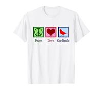 Peace Love Cardinals Cute Cardinal T-Shirt