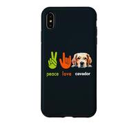 Peace Love Cavador Dog Funny Mes Chiens sont Mon Cardio Coque pour iPhone XS Max