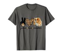 Peace Love Cavalier King Charles Spaniel Lover T-Shirt