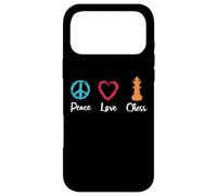 Peace Love Chess Coque pour iPhone 17 Pro Max