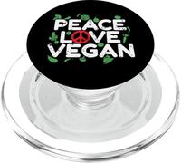 Peace Love Chou végétalien PopSockets PopGrip pour MagSafe