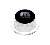 Peace Love Cure Crohn's Awareness - IBD Fighter PopSockets PopGrip pour MagSafe