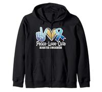 Peace Love Cure Diabetes Awareness Sweat à Capuche