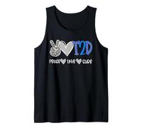 Peace Love Cure Diabetes Awareness T2D Diabetes Débardeur