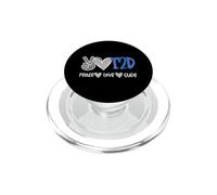 Peace Love Cure Diabetes Awareness T2D Diabetes PopSockets PopGrip pour MagSafe