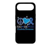 Peace Love Cure Diabetes Awareness Type 1 Diabétique Warrior Coque pour iPhone Air