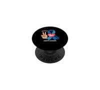 Peace Love Cure Diabetes Awareness Type 1 Diabétique Warrior PopSockets PopGrip Adhésif
