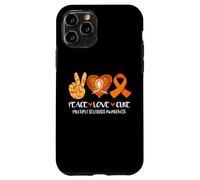 Peace Love Cure Mars Support de Sensibilisation à la sclérose en plaques Coque pour iPhone 11 Pro
