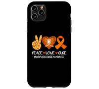 Peace Love Cure Mars Support de Sensibilisation à la sclérose en plaques Coque pour iPhone 11 Pro Max