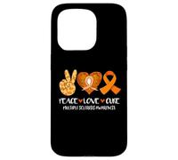 Peace Love Cure Mars Support de Sensibilisation à la sclérose en plaques Coque pour iPhone 15 Pro