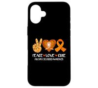 Peace Love Cure Mars Support de Sensibilisation à la sclérose en plaques Coque pour iPhone 16 Plus